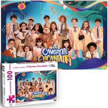 Imagem de Quebra Cabeça A Caverna Encantada Novela SBT 100pç Infantil, Colorido