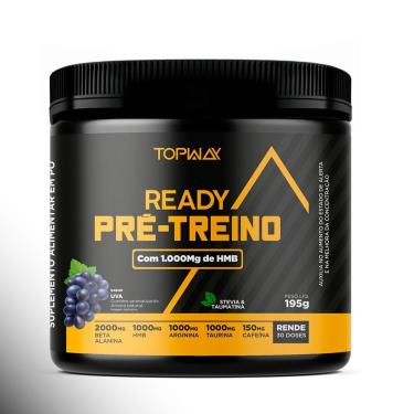 Imagem de Pré Treino Ready Com Hmb E Cafeína 195G Sabor Uva Topway-Unissex