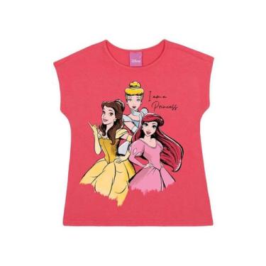 Imagem de Blusa Manga Curta Infantil Princesas Malwee Ref. 87687
