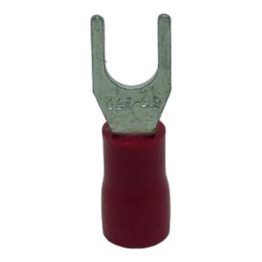 Imagem de Terminal Compressão Tipo Garfo 0.5 Mm A 1.5 Mm Simples C/ Capa Plastic