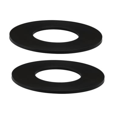 Imagem de Micro Traders 2 peças de arruela de borracha nitrílica para tanques de 6,3 cm x 3,16 cm, junta de vedação métrica compatível com tampa de tanque de combustível Monza de 6,3 cm, preta