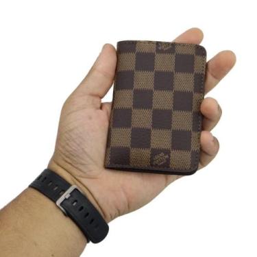 Imagem de Carteira Masculina Slim Porta-Cartão, Cnh - Sem marca, Carteira, L caf