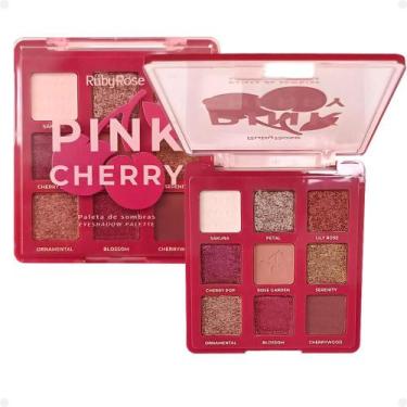 Imagem de Paleta de Sombras Ruby Rose Pink Cherry 9 Cores HB-E2202