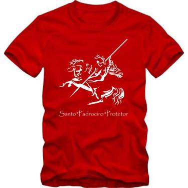 Imagem de Camiseta São Jorge Guerreiro Masculina - Blackchic, Vermelho, P