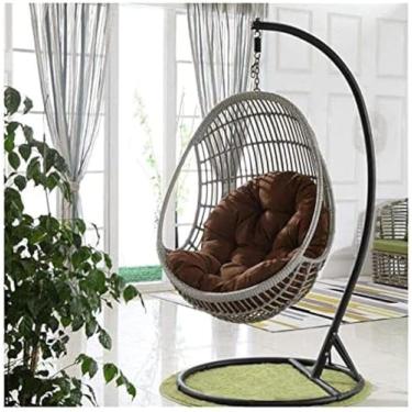 Imagem de Almofadas De Cadeira De Ovo Penduradas No Jardim Villa Patio Engrossam A Almofada Da Cadeira Do Ovo, Almofada De Cadeira Suspensa Para Assento De Balanço De Jardim, Cadeira De Ovo Pe, Coffee