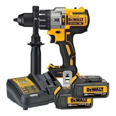 Imagem de Furadeira Dewalt Dcd996 20v + 2 Baterias 3ah + Carreg Dcb115, Bivolt