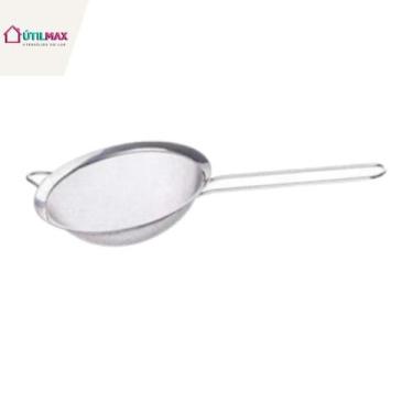 Imagem de Peneira Inox com Tela Fina e Aro Reforçado  Cozinha Prática Diversos T