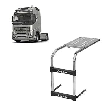 Imagem de Escada Volvo Fh Tanque Arla 60 Litros Cromado 2 Degraus