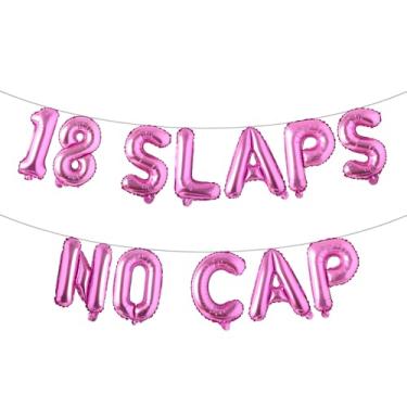 Imagem de Faixa de balão multicolorida com 18 tapas, sem tampa, suprimentos para festa de 18 anos, ideias, presentes e decorações (18 fitas sem tampa, rosa vermelha)