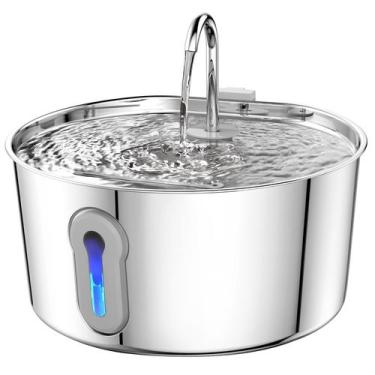 Imagem de Fonte de água Cat HAJXM em aço inoxidável 4L com bomba e filtros