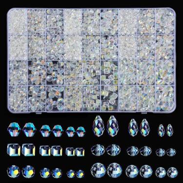 Imagem de Grânulos de cristal Vtssvow Assorted Clear AB Color 2420 unidades