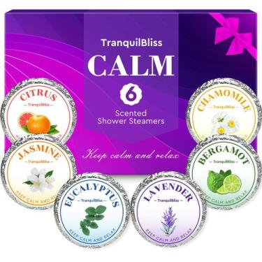 Imagem de Vaporizadores de banho TranquilBliss com fragrância natural, conjunto 