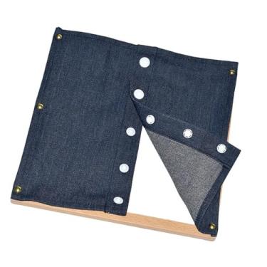 Imagem de Almencla Cabideiro de roupas, brinquedo para desenvolvimento de habilidades de vida, auxílio de ensino para crianças pequenas, presentes profissionais, Botão Snap