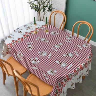 Imagem de Toalha de Mesa Plástica Térmica Impermeável PVC Estampada 3,00x1,40m C