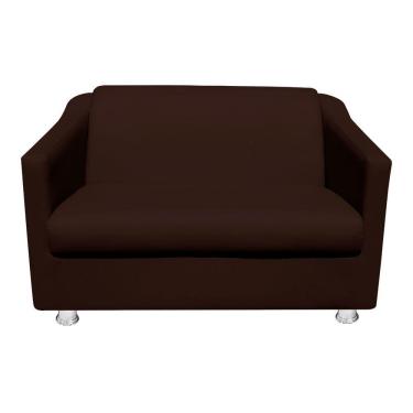 Imagem de Namoradeira Tilla Decorativa 2 Lugares Corino Marrom