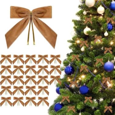 Imagem de 24 peças de gancho de guirlanda de Natal, guirlanda de Natal, acessórios de guirlanda de laço fofo para festas de Natal, festas de fim de ano, gramado, jardim, ambientes internos e externos, decoração