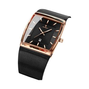 Imagem de Relógio De Quartzo Masculino À Prova d'Água Com Pulseira De Aço Inoxid