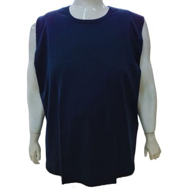 Imagem de Camiseta Regata Masculina Basica 100% Algodão Fio 30 Penteado Plus Size