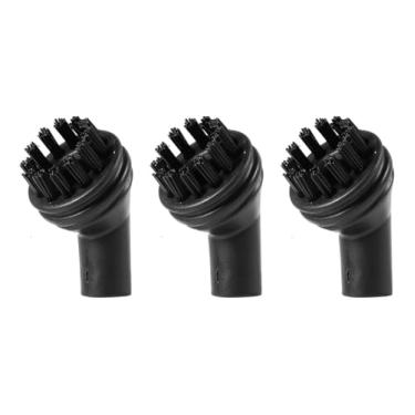 Imagem de Acessórios para limpeza a vapor - Escovas de limpeza de nylon, peças de substituição de limpador a vapor reutilizáveis universais, acessórios de cabeça de escova de limpeza a vapor - EM-302 cabeças de
