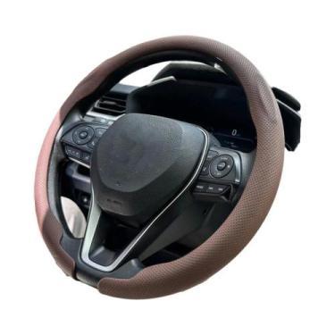 Imagem de Capa De Volante De Carro Universal Em Couro Respirável Antiderrapante 