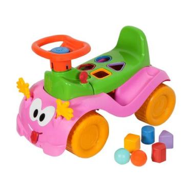 Imagem de Triciclo Andador Totokinha Bolinha Rosa - Cardoso - Cardoso Toys, Rosa