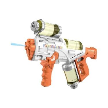 Imagem de Pistola De Água Elétrica Automática Recarregável Com Luz E Disparo Con