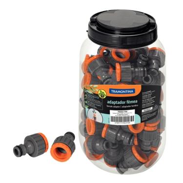 Imagem de Conector para Mangueira com Redutor 3-4 75 Peças Uso Jardim PVC Resistente Tramontina