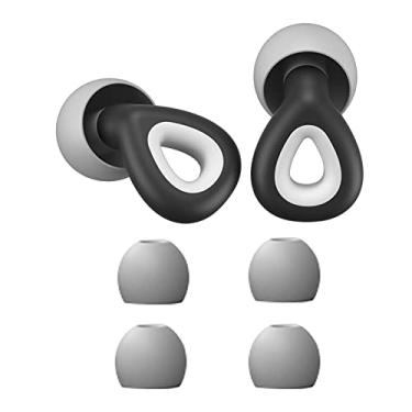 Imagem de ouvido com cancelamento ruído,ouvido para dormir à prova d'água - ouvido silenciosos à prova d'água silicone com protetores auriculares substituíveis e Shangjia