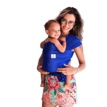 Imagem de Sling Para Bebê Simples Marinho 5M - Abule Brasil