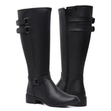 Imagem de Bota Feminina Gmm Shoes Cano Alto Montaria Leve Confortável-Feminino