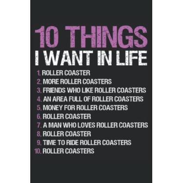 Imagem de Caderno de montanha-russa diário de presente: caderno de montanha-russa engraçado, livro de trabalho em branco com forro largo para meninas, meninos, crianças, adolescentes, estudantes, homens e