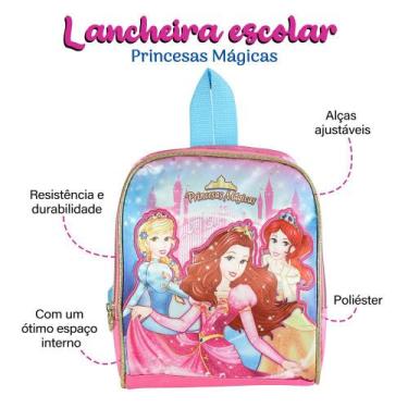 Imagem de Lancheira Escolar Princesas Mágicas Menina  - Clio Style
