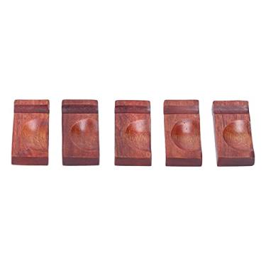 Imagem de Suporte de Colher para Descanso de Pauzinho de Madeira, Organizador de Talheres Multiuso Phoebe Zhennan para Cozinha Doméstica (Cor de tinta grande)