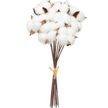 Imagem de Ramalhete Flor de Algodao - Alt 35 Cm - BRILLIANCE, BRANCO