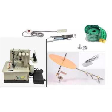 Imagem de Costura Galoneira 3 Agulhas-BRACOB + 7 Acessórios ,, 110V, Branco