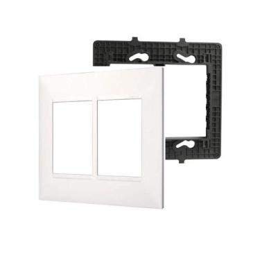 Imagem de Placa Espelho 4x4 6 mod. Legrand Pial Plus+(mais) 618516BC