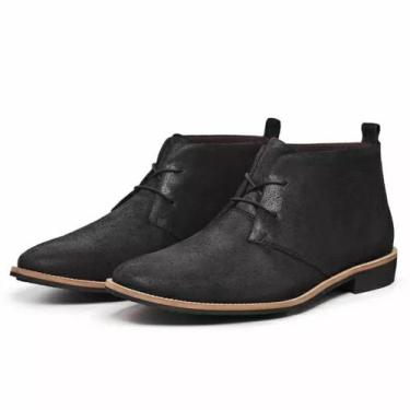 Imagem de Botina Bota Masculina Couro DR06 Preta - STEFANELLO