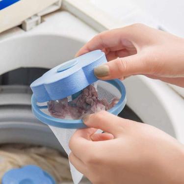 Imagem de Coletor Tira Pelos e Fiapos Flutuante para Máquinas de Lavar/Lavadoura