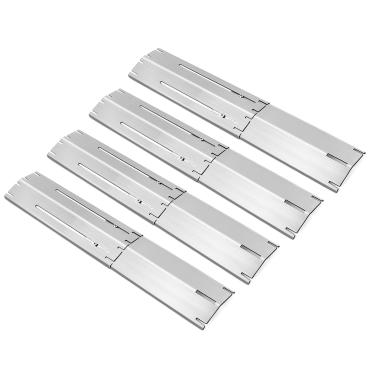 Imagem de Derurizy Placas térmicas ajustáveis de substituição para Nexgrill, Dyna Glo, Charbroil, Brinkmann, Master Forge, Members Mark Grill peças de reposição, escudo térmico universal, protetor de capas de