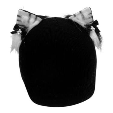 Imagem de Vaveren Capa para capacete de esqui na neve Capa para capacete de esqui Leve Design de orelha de gato Acessórios fofos Capa para capacete de snowboard para