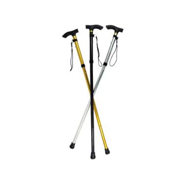 Imagem de Bengala Dobrável De Alumínio Com Altura Regulável 5 Tamanhos Portatil Para Idosos