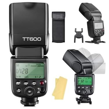 Imagem de Godox TT600 GN60 2.4G 1/8000s Flash Speedlite, 230 flashes de potência total, tempo de reciclagem de 0,1-2,6s, compatível com Canon, Nikon, Pentax, Olympus e outras câmeras DSLR com Hotshoe e Filte