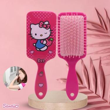 Imagem de Escova de Cabelo Quadrada Hello Kitty Profissional - Sanrio