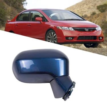 Imagem de Espelho lateral do passageiro adequado para HONDA CIVIC 2006 2007 2008 2009 2010 2011 Conjunto de espelho lateral para Honda Civic Acessórios Espelho retrovisor lateral de reposição para ajuste de
