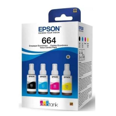 Imagem de Kit 4C Refil L220 L355 L365 L375 L455 395 380 - T664.EP.EC0