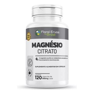 Imagem de Magnésio Citrato 500mg 120 Cápsulas - Floral Ervas