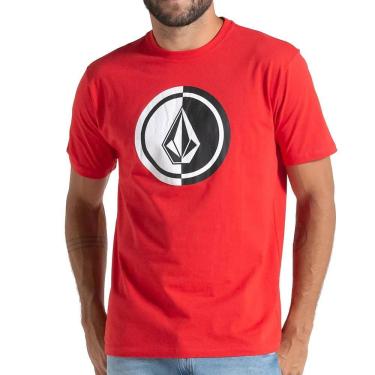 Imagem de Camiseta Volcom Mega Circle WT25 Masculina Vermelho