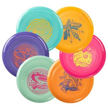Imagem de Frisbee Go Flying Disc, disco esportivo leve de 22 cm para iniciantes, ao ar livre, praia, quintal, gramado, parque, acampamento, jogo de atividades familiares - 70 g