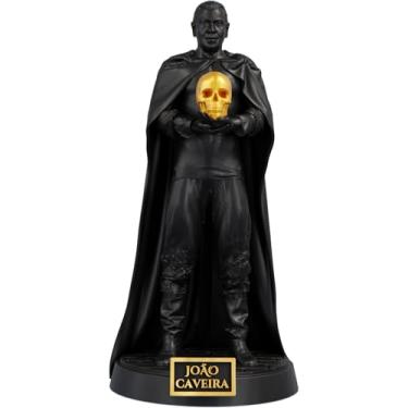 Imagem de Estátua Exu João Caveira Imagem Umbanda Candomblé (Cor Aurum Noctis)