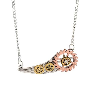 Imagem de ONLYJUMP Colar de relógio Steampunk para mulheres e homens, gargantilha feita à mão, vintage, punk, vintage, vintage, acessórios steampunk, presentes exclusivos, Medium, Liga de aço, Sem Pedra